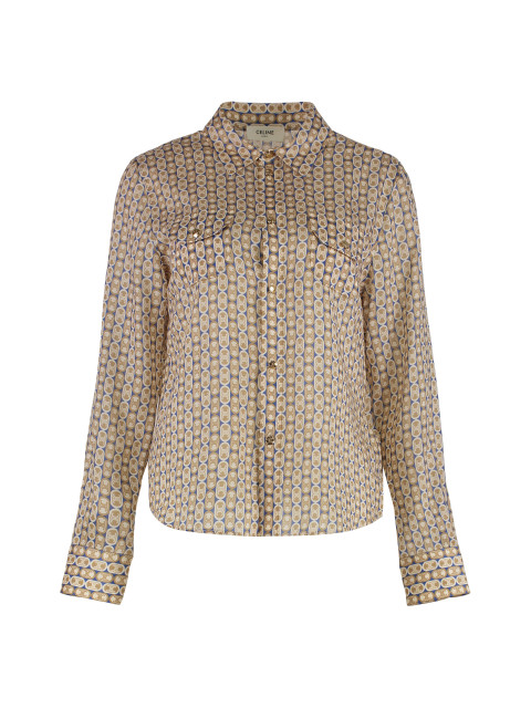 Tilly shirt in wool and silk gauze