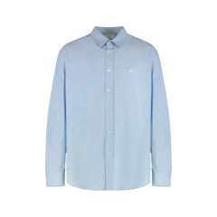 Loose cotton chambray shirt