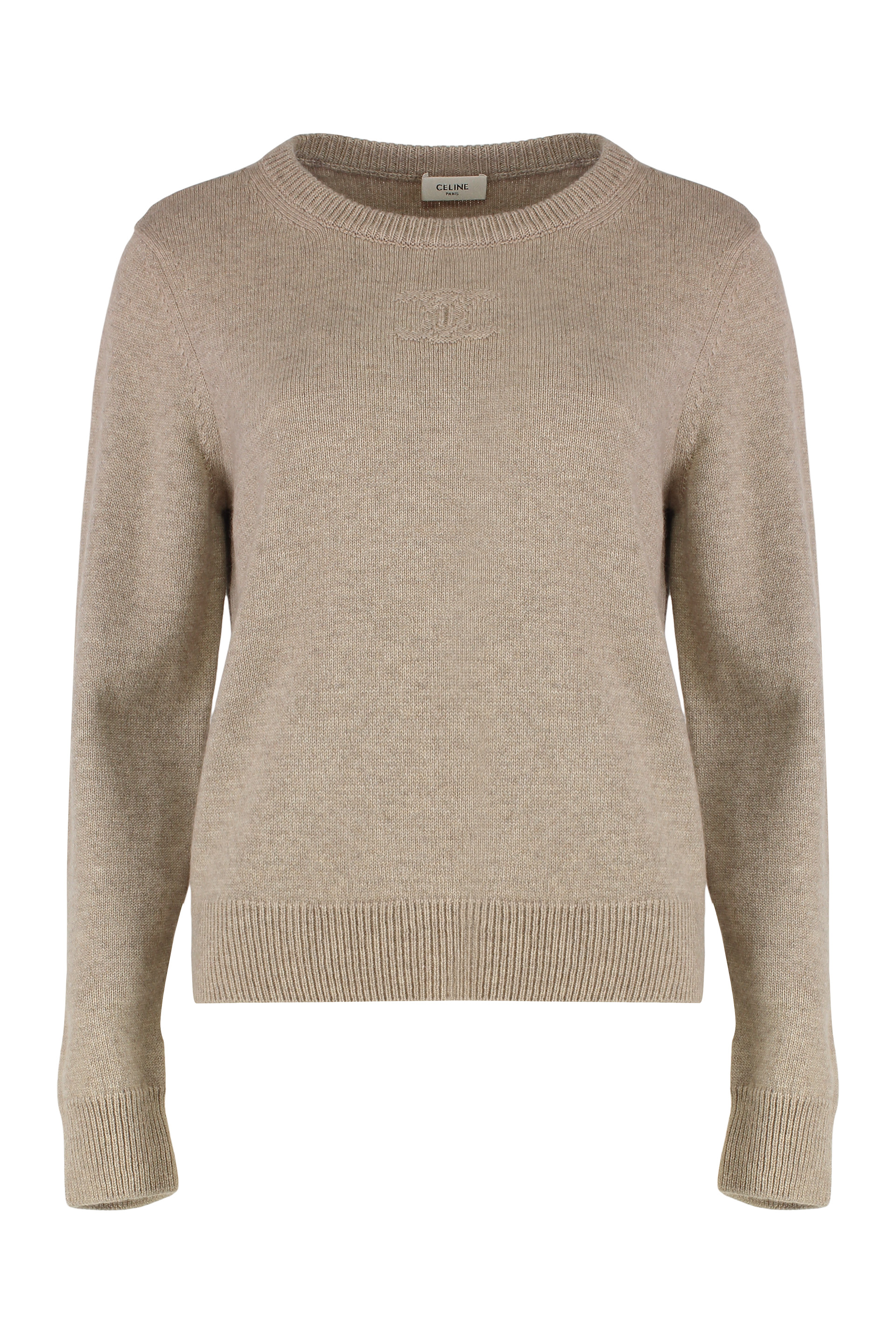 Crew neck sweater in cashmere