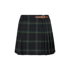 Kilt mini skirt in tartan wool