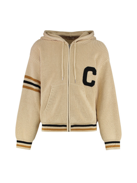 Hooded sweater with zipper
