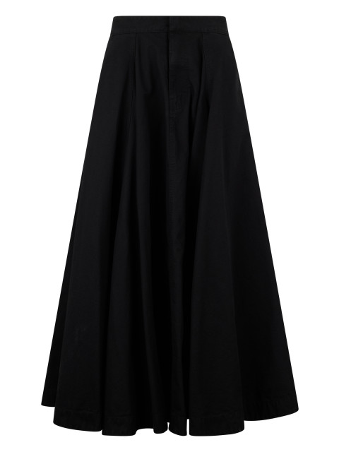 Godet Denim Skirt