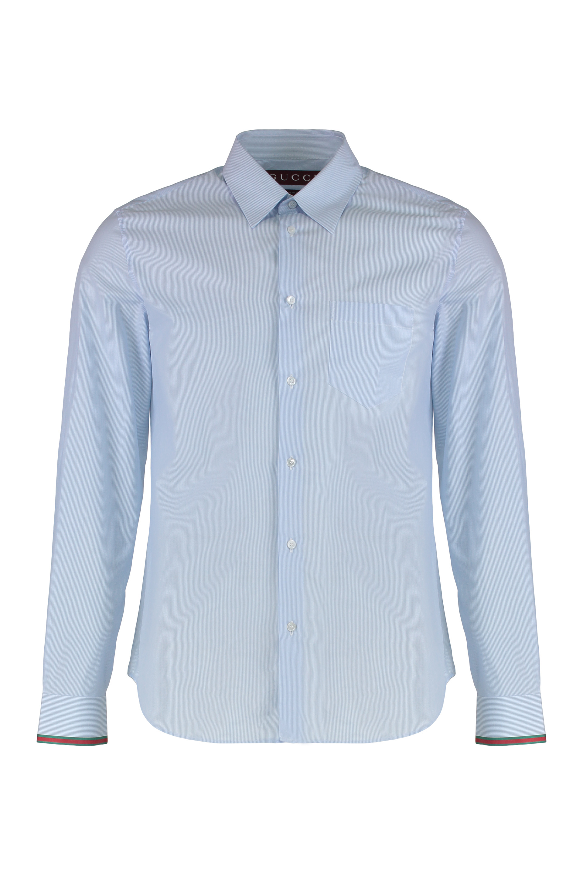 Cotton striped shirt with Web