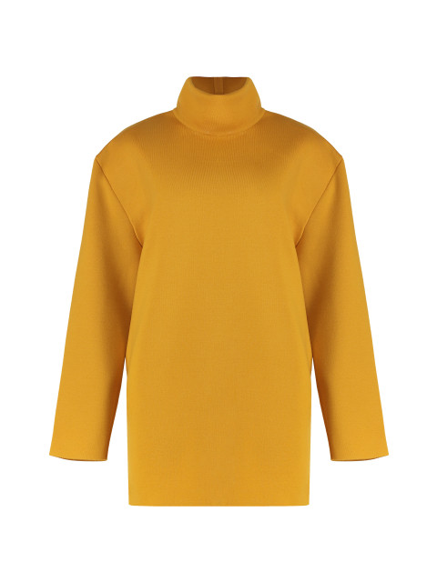 Boxy dress in double-face knit