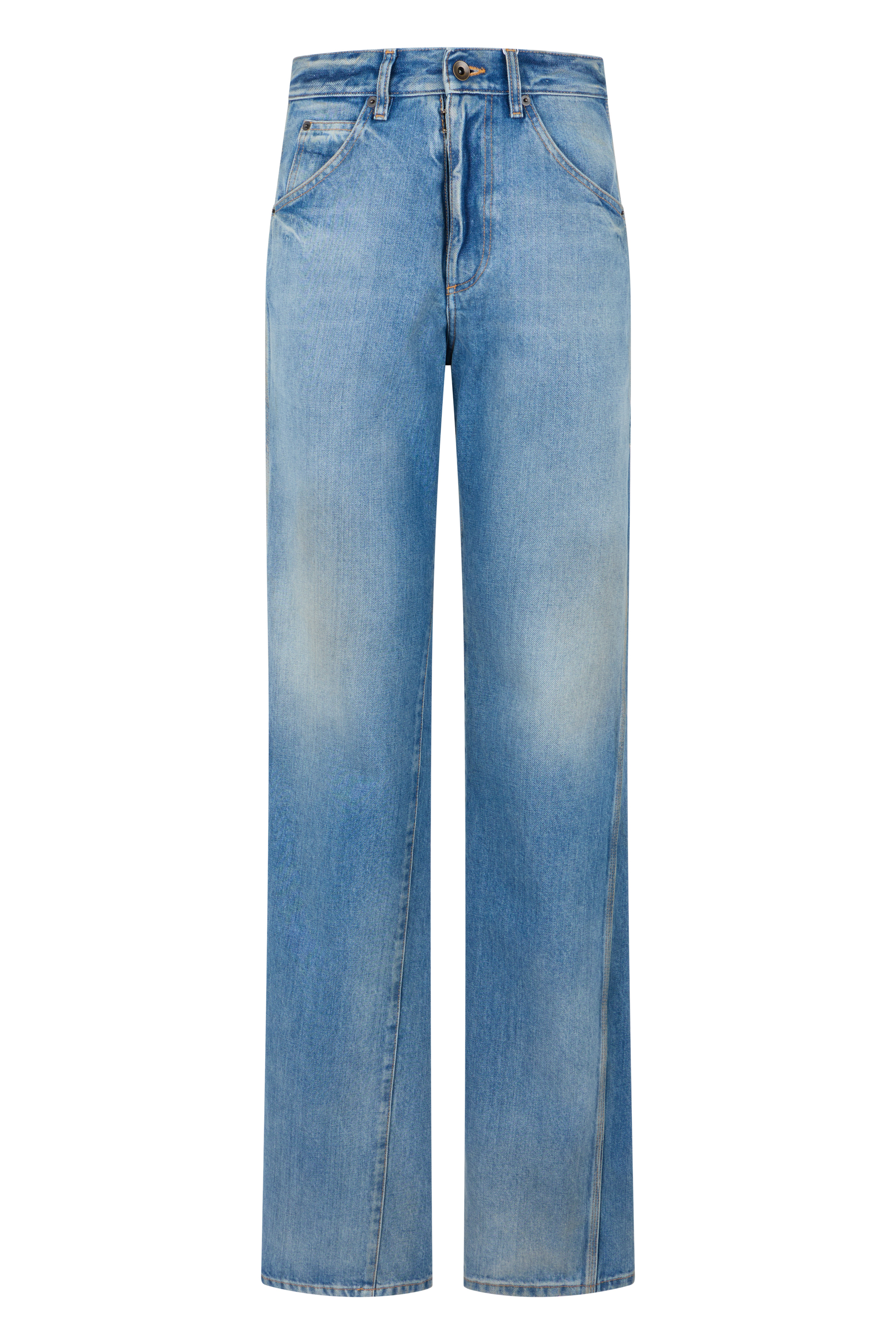 Straight Jeans in Denim Cotton