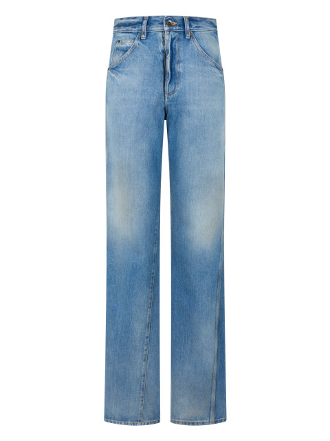 Straight Jeans in Denim Cotton