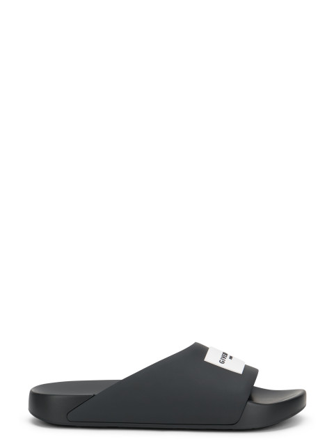 Rubber Slide Sandals with Logo