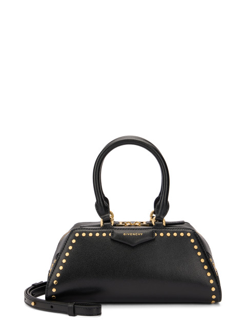 Studded crossbody bag in leather