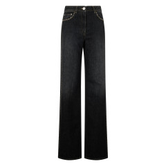 Regular High-Waisted Jeans with Studs
