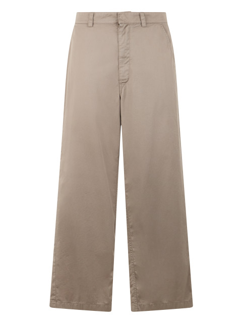 Workwear pants with wide legs