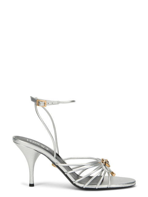 Opera Bow metallic sandals