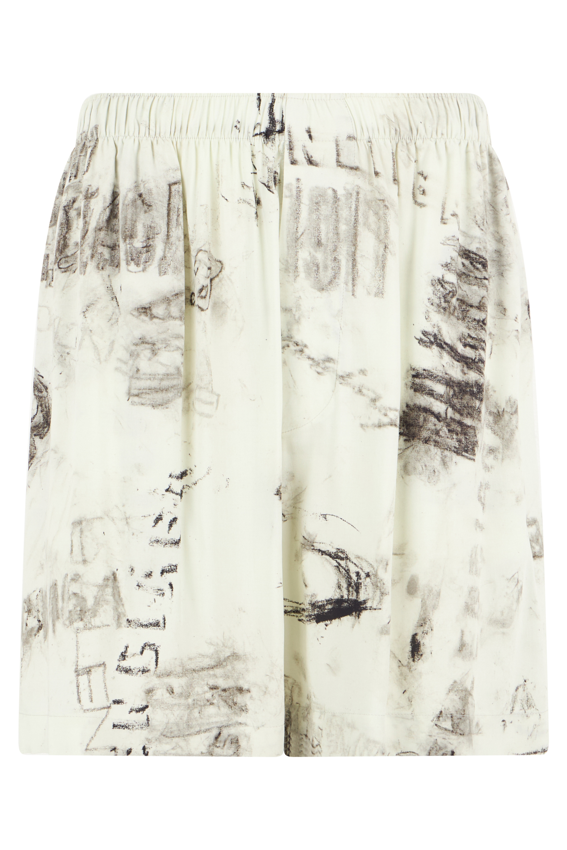Bermuda in viscose with print