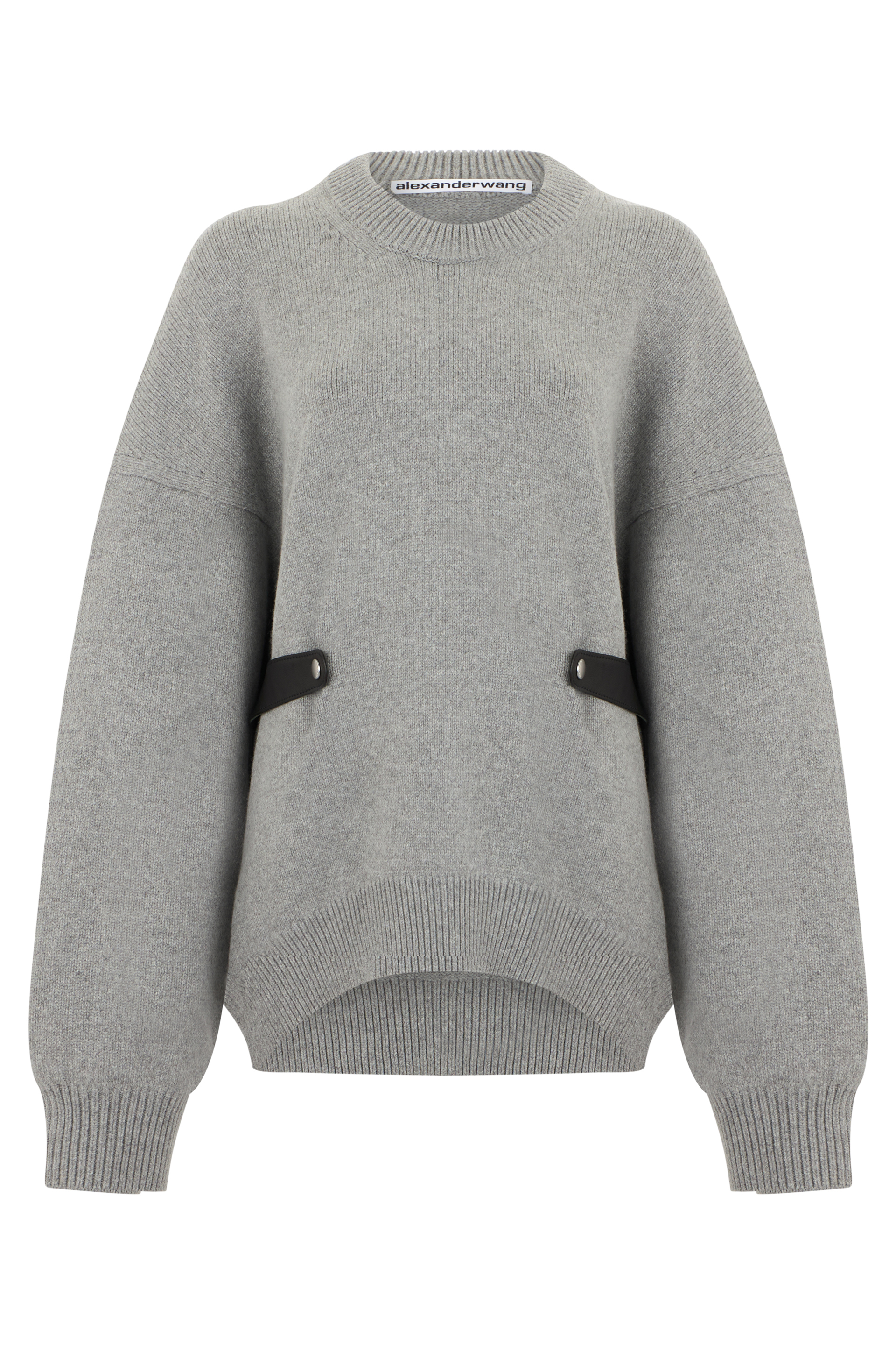 Sweater in mixed wool with detail