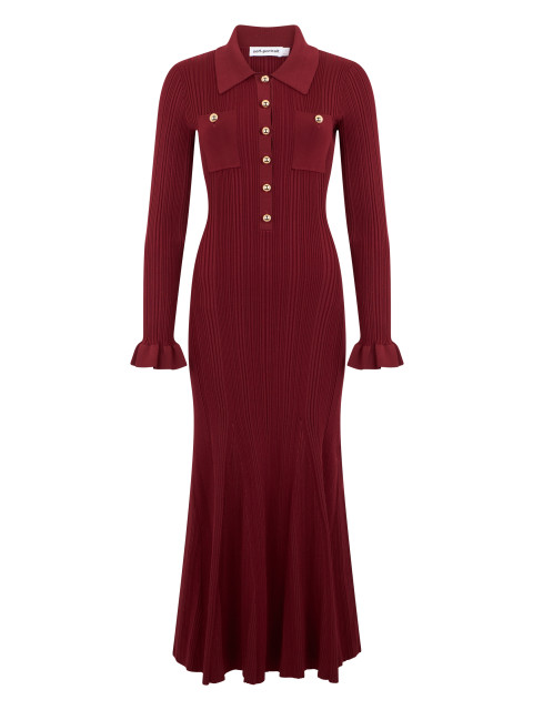 Long dress with buttons