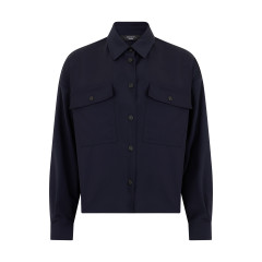 Wool jacket with buttons