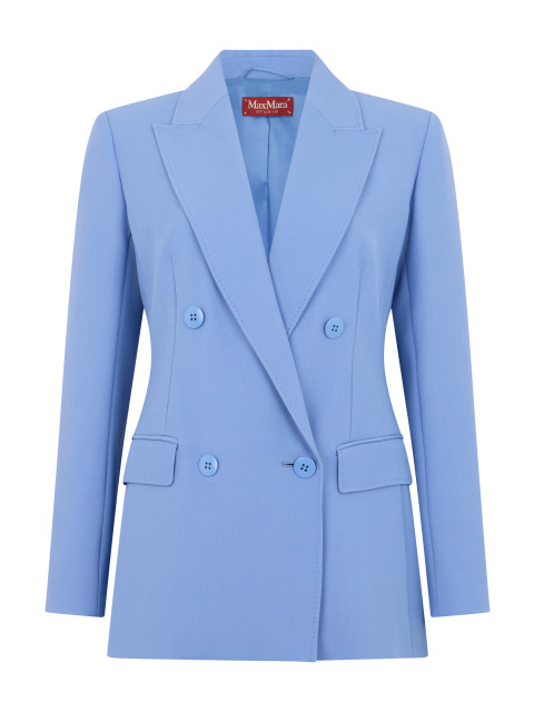Wool double-breasted blazer