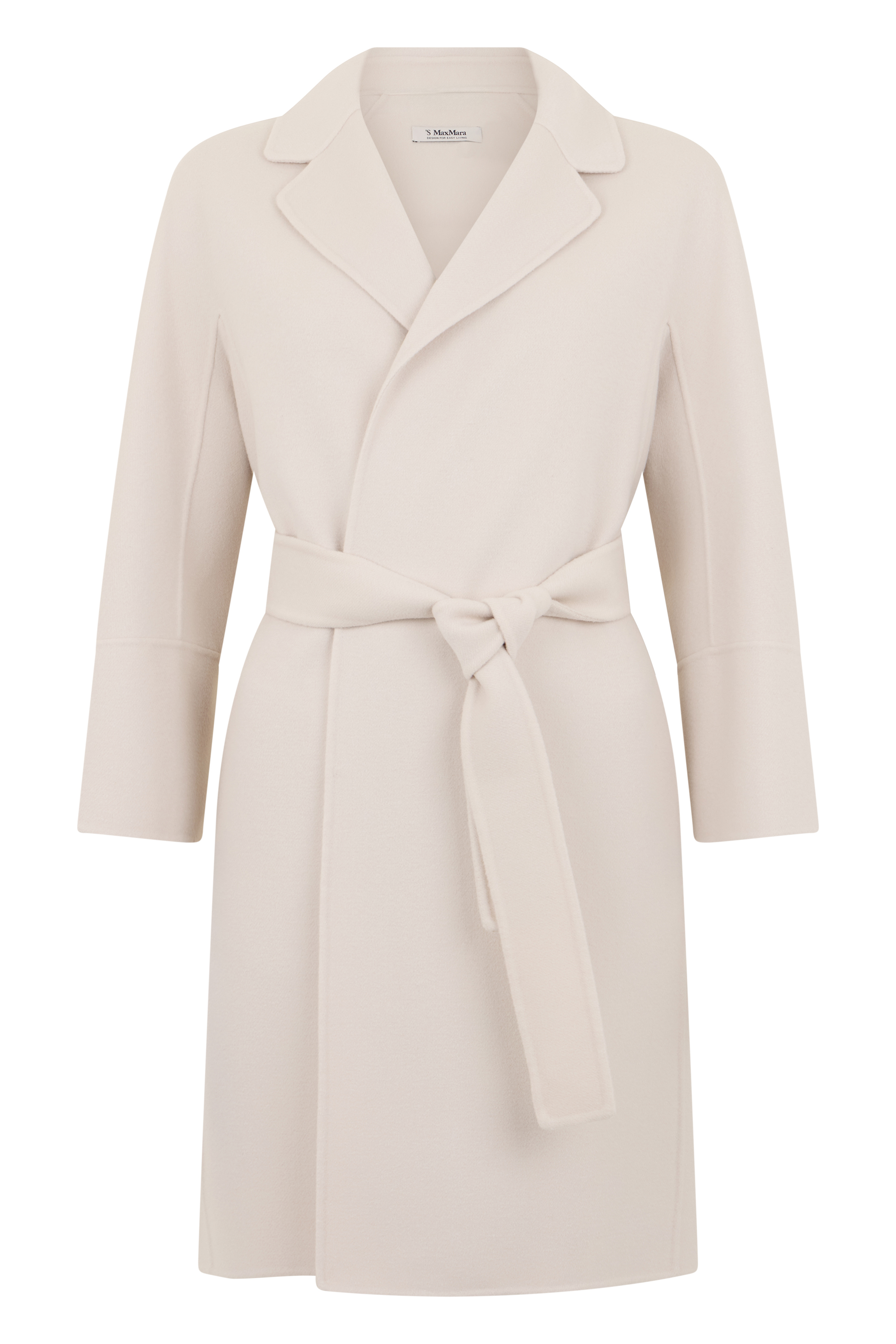 Coat with a gown in wool