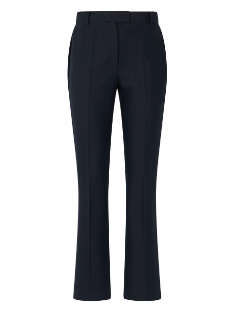 Flared pants in a cotton and viscose blend