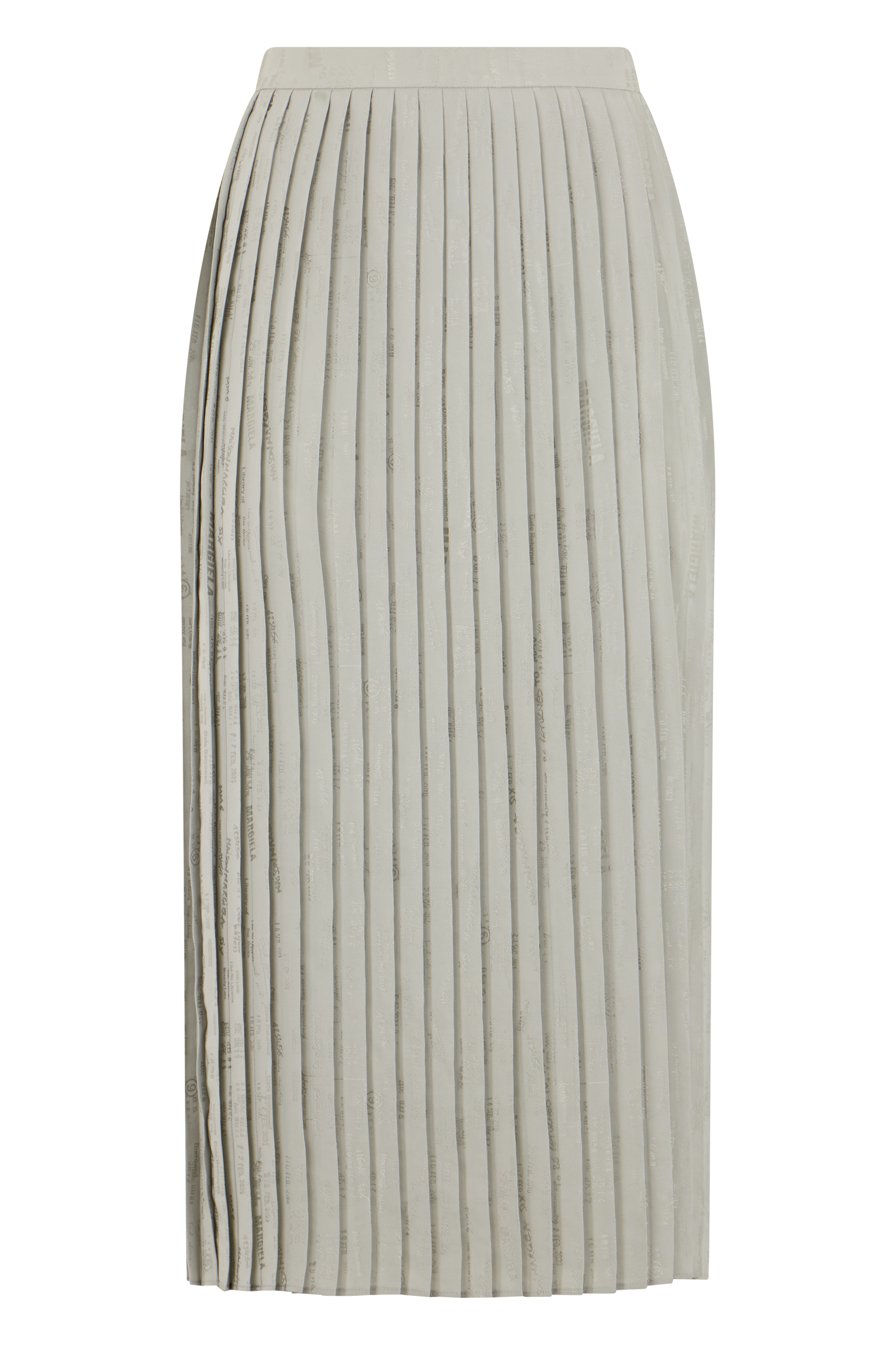 Pleated midi skirt in a blend of acetate and viscose