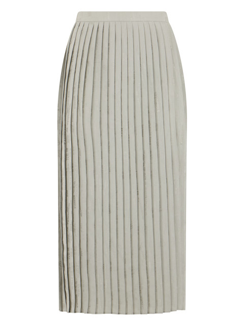 Pleated midi skirt in a blend of acetate and viscose