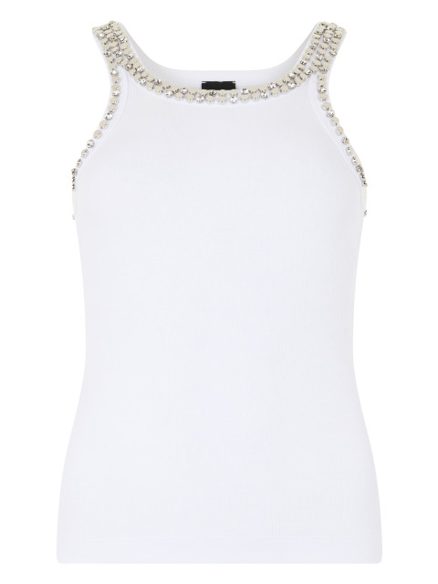 Cotton top with crystals