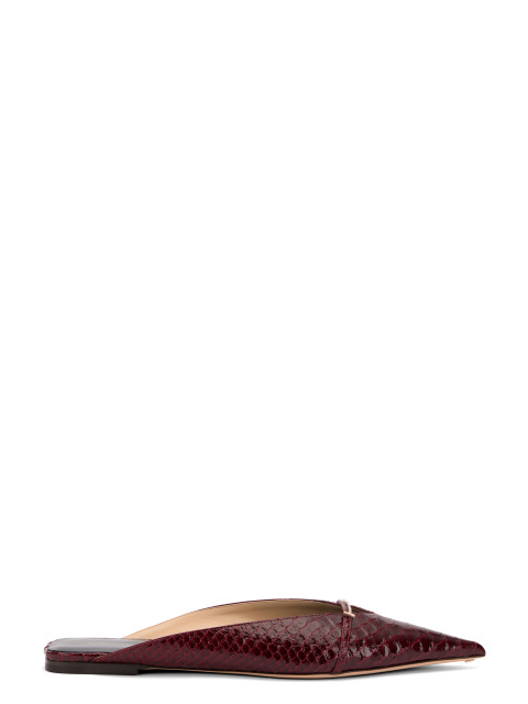 Printed Leather Mules