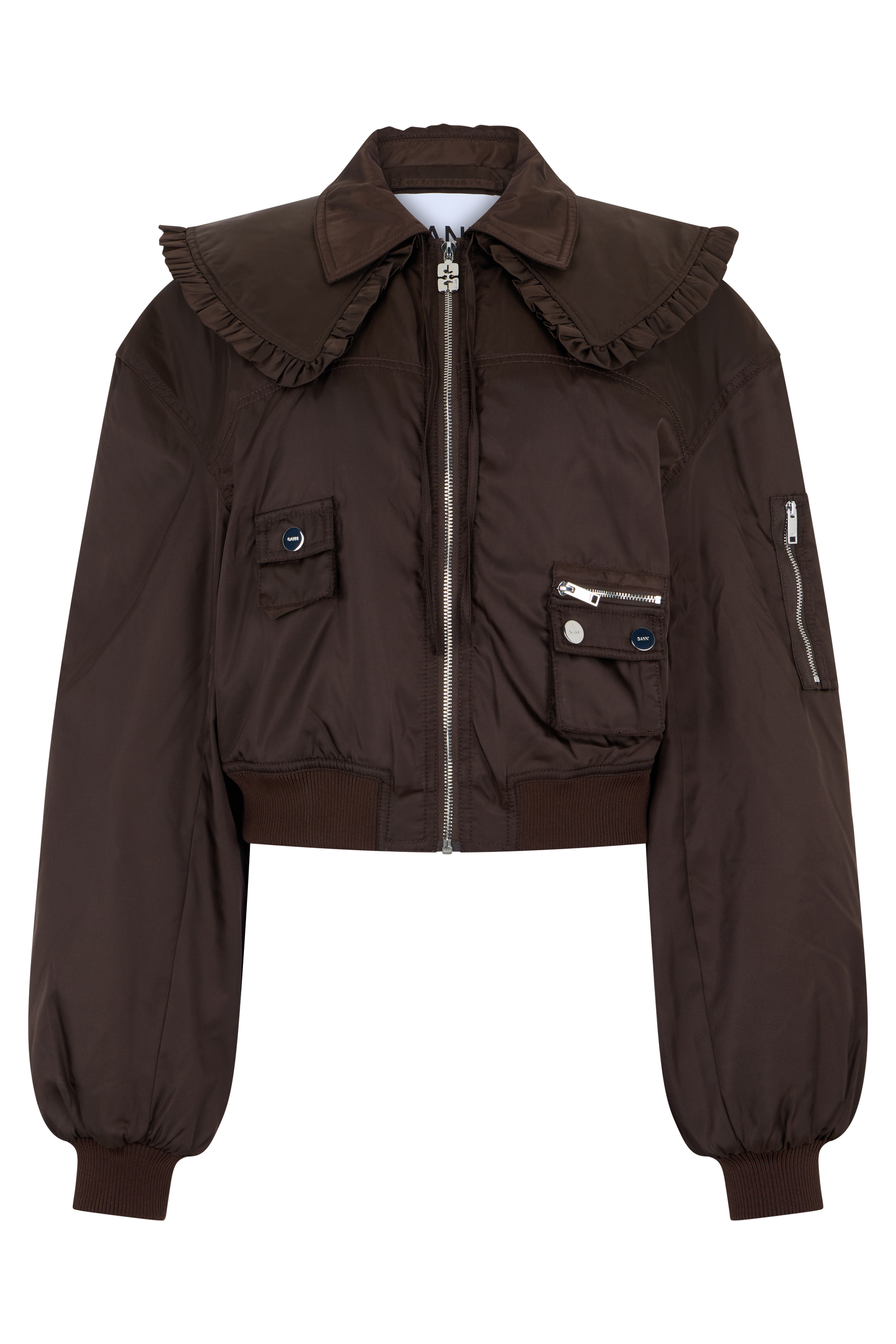 Bomber Jacket in Nylon Duchess