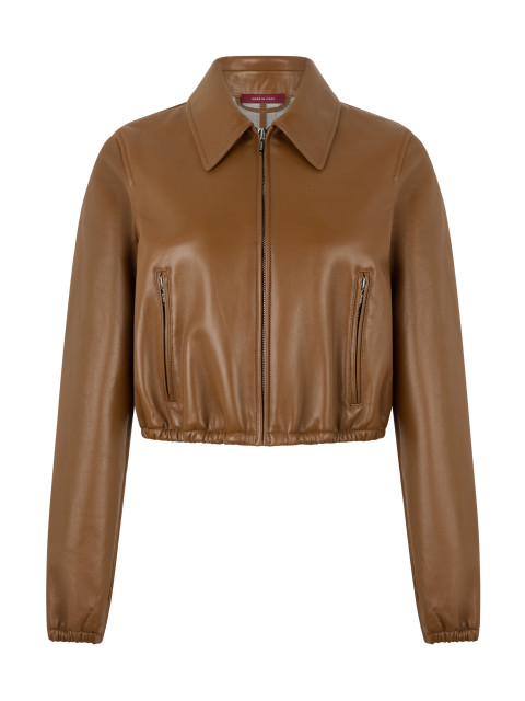 Leather Jacket with Logo