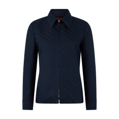 Coat In Gabardine Cotton With Zipper