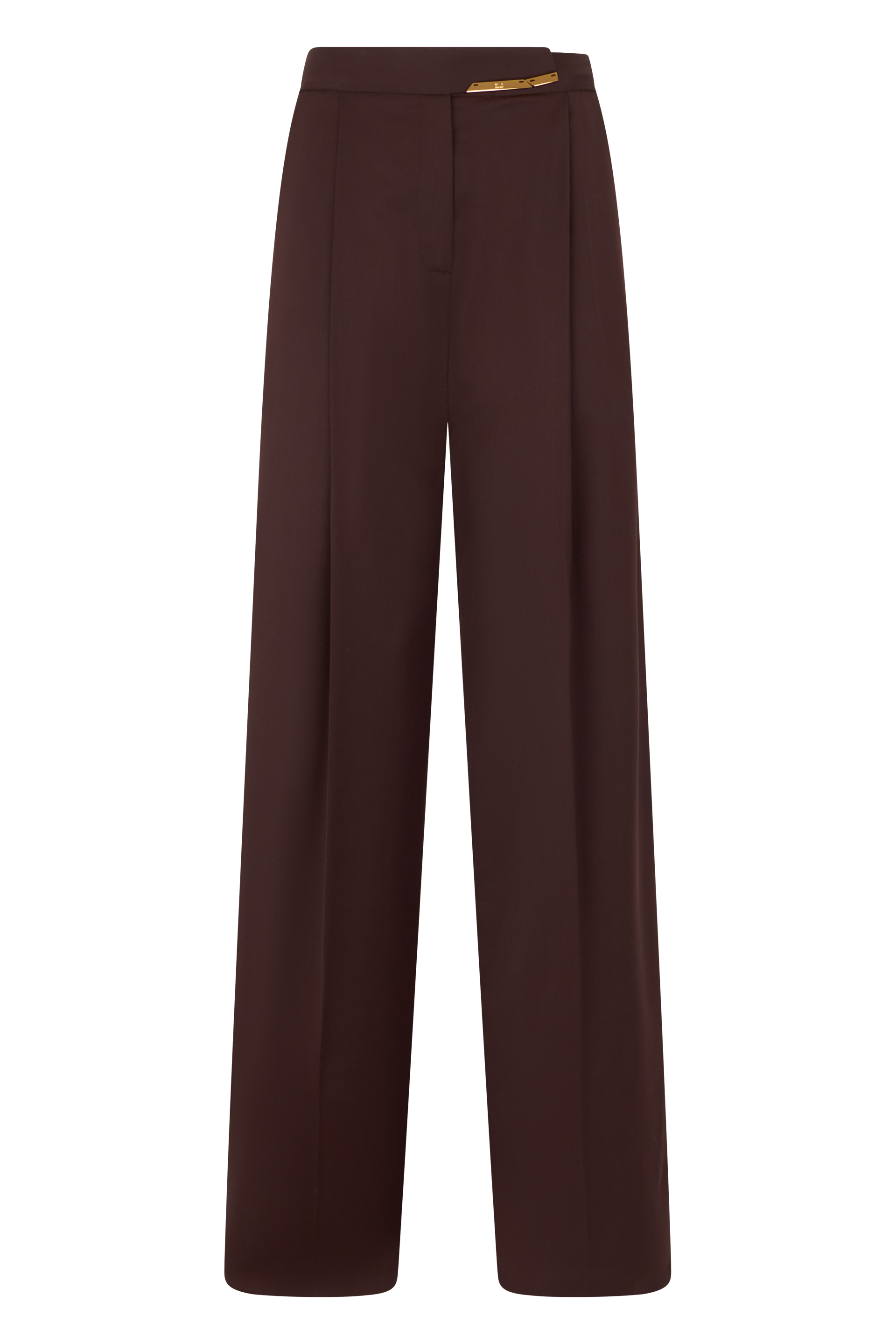 Wide-leg pants with metallic detail