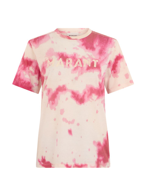 Tie-dye T-shirt with short sleeves