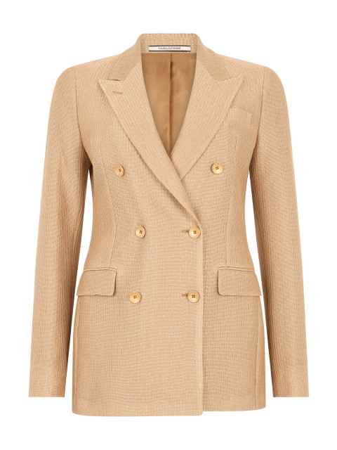 Cotton blazer with double-breasted