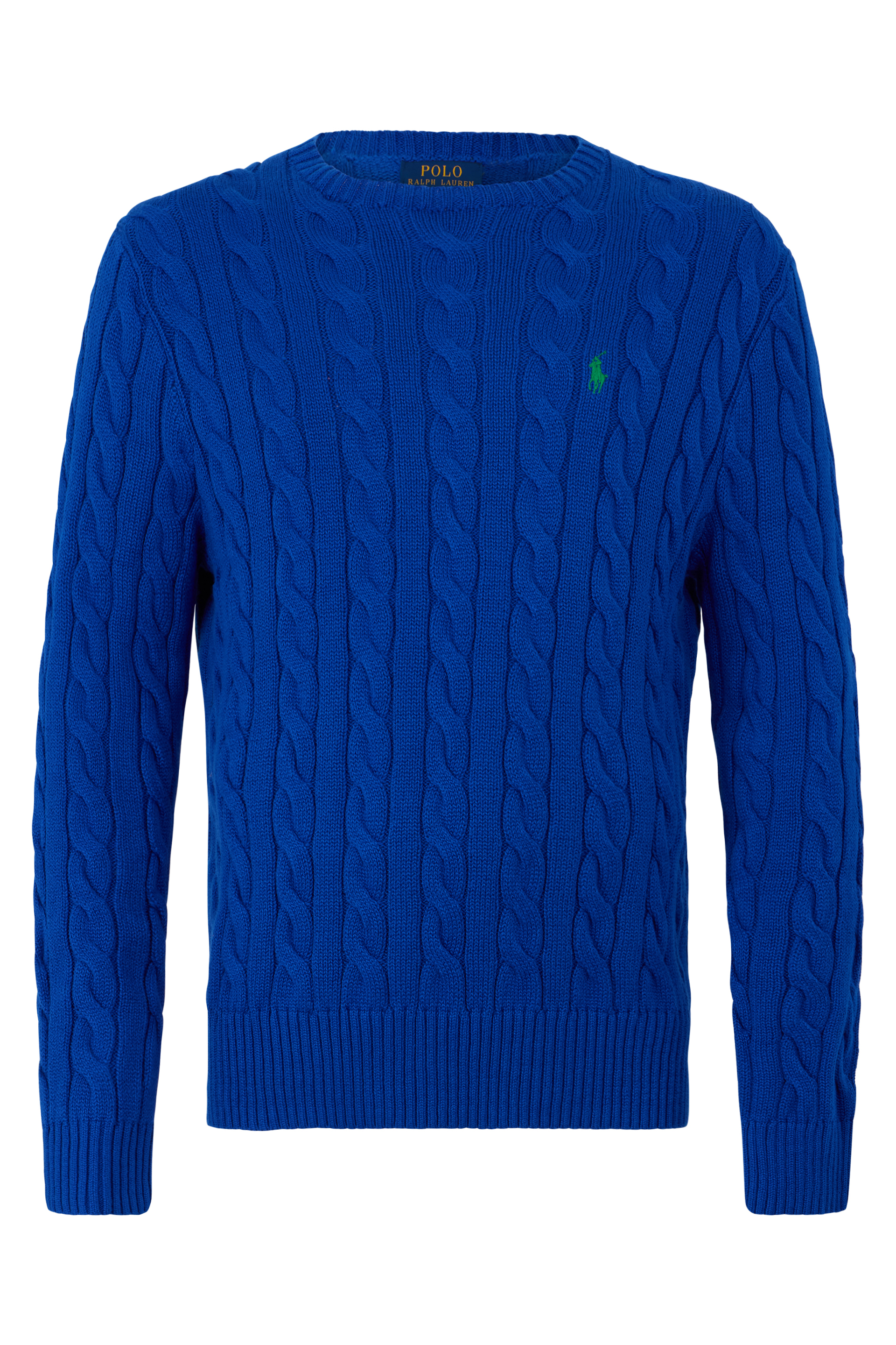 Knitted cotton sweater with embroidery