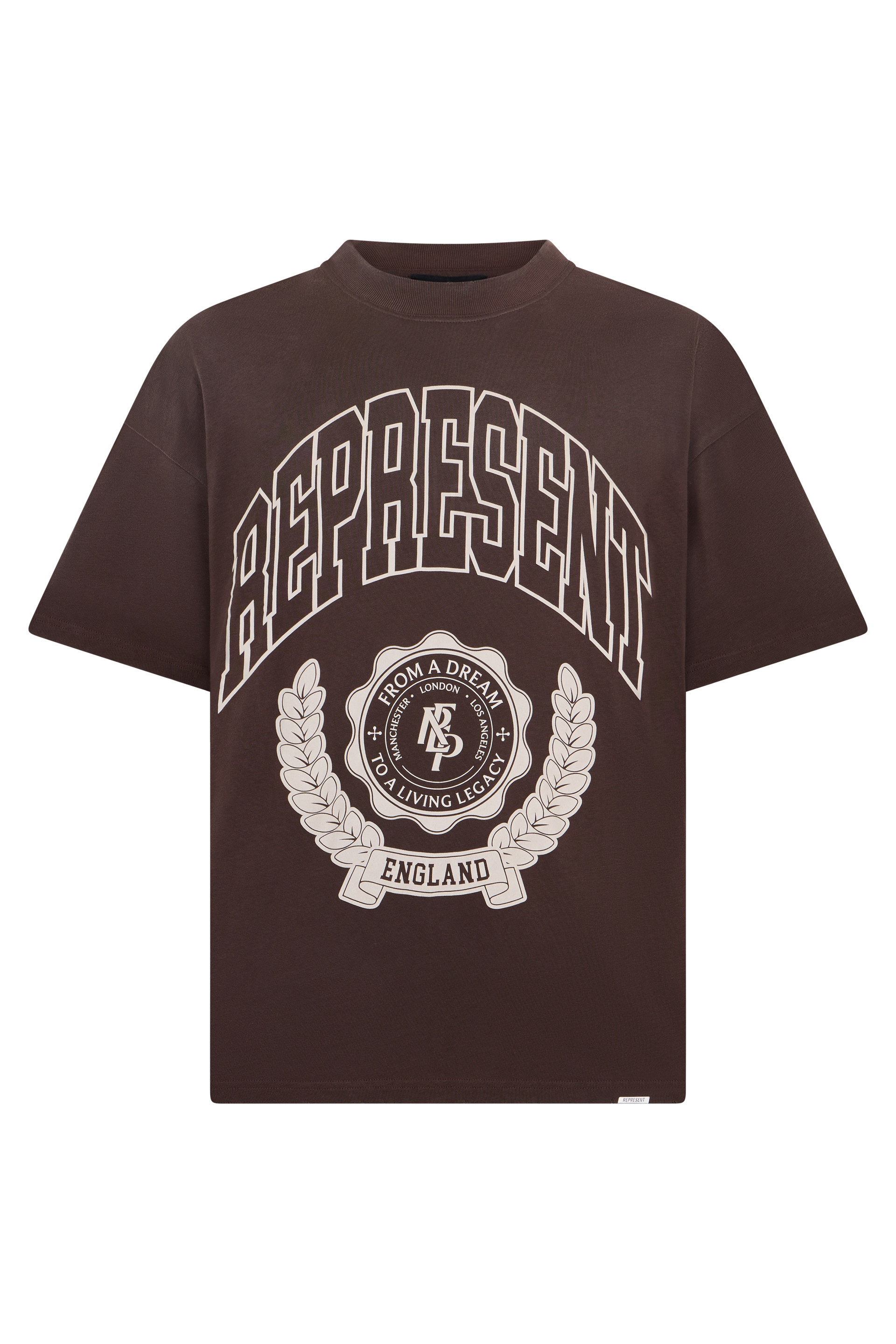 Brown vintage t-shirt with graphic design