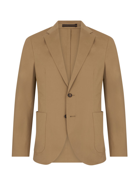 Single-button cotton blazer
