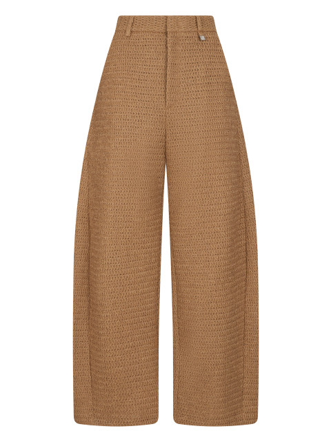 Loose knitted pants