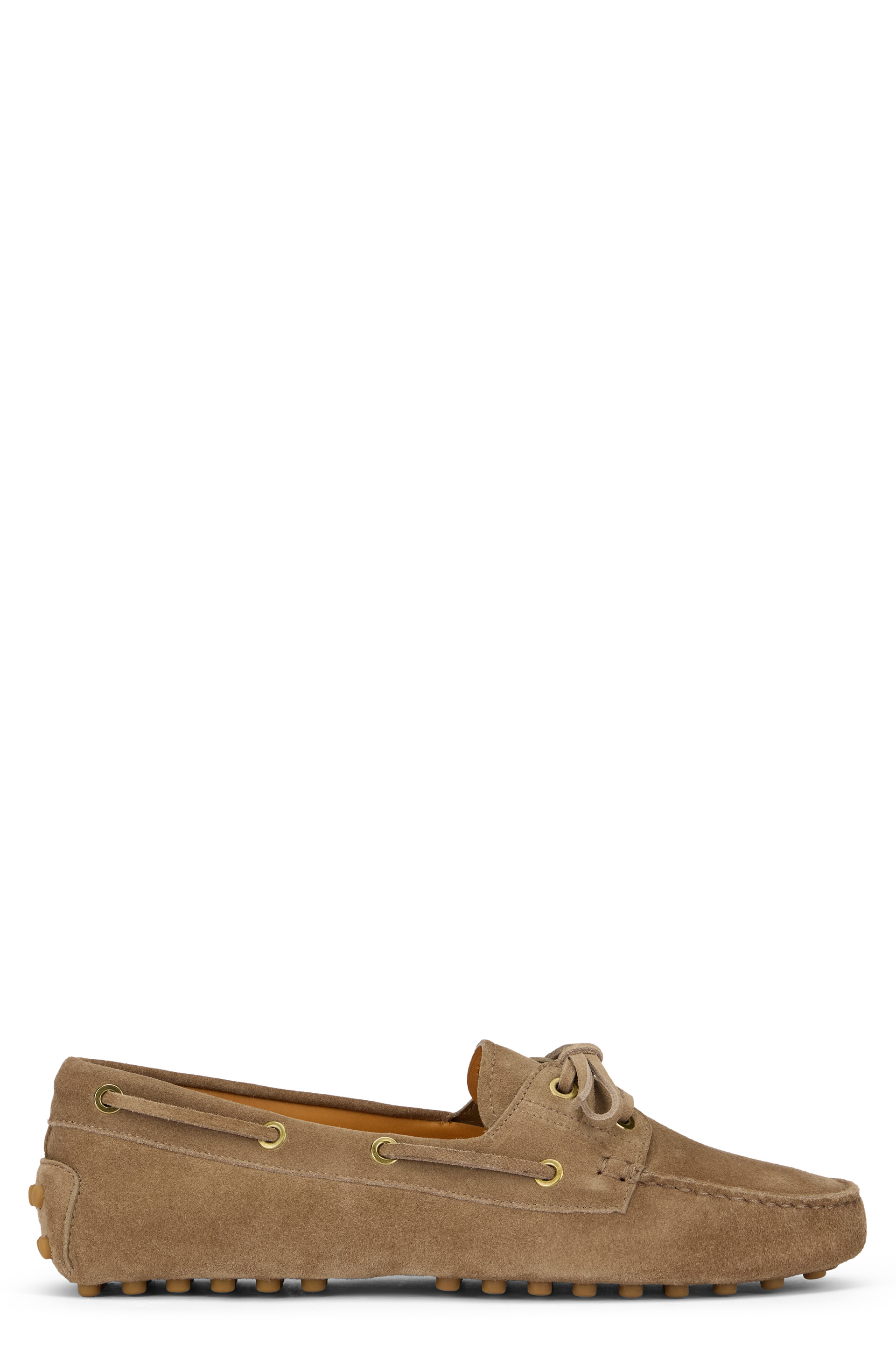 Loafer in Suede leather beige