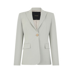 Single-breasted jacket in technical fabric