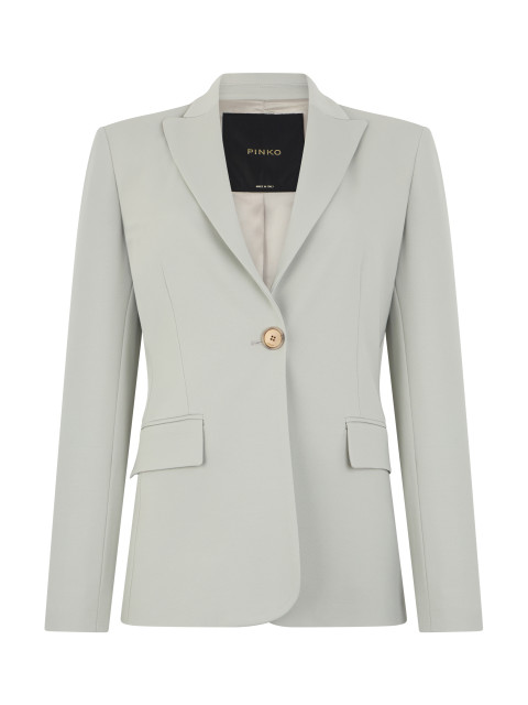 Single-breasted jacket in technical fabric