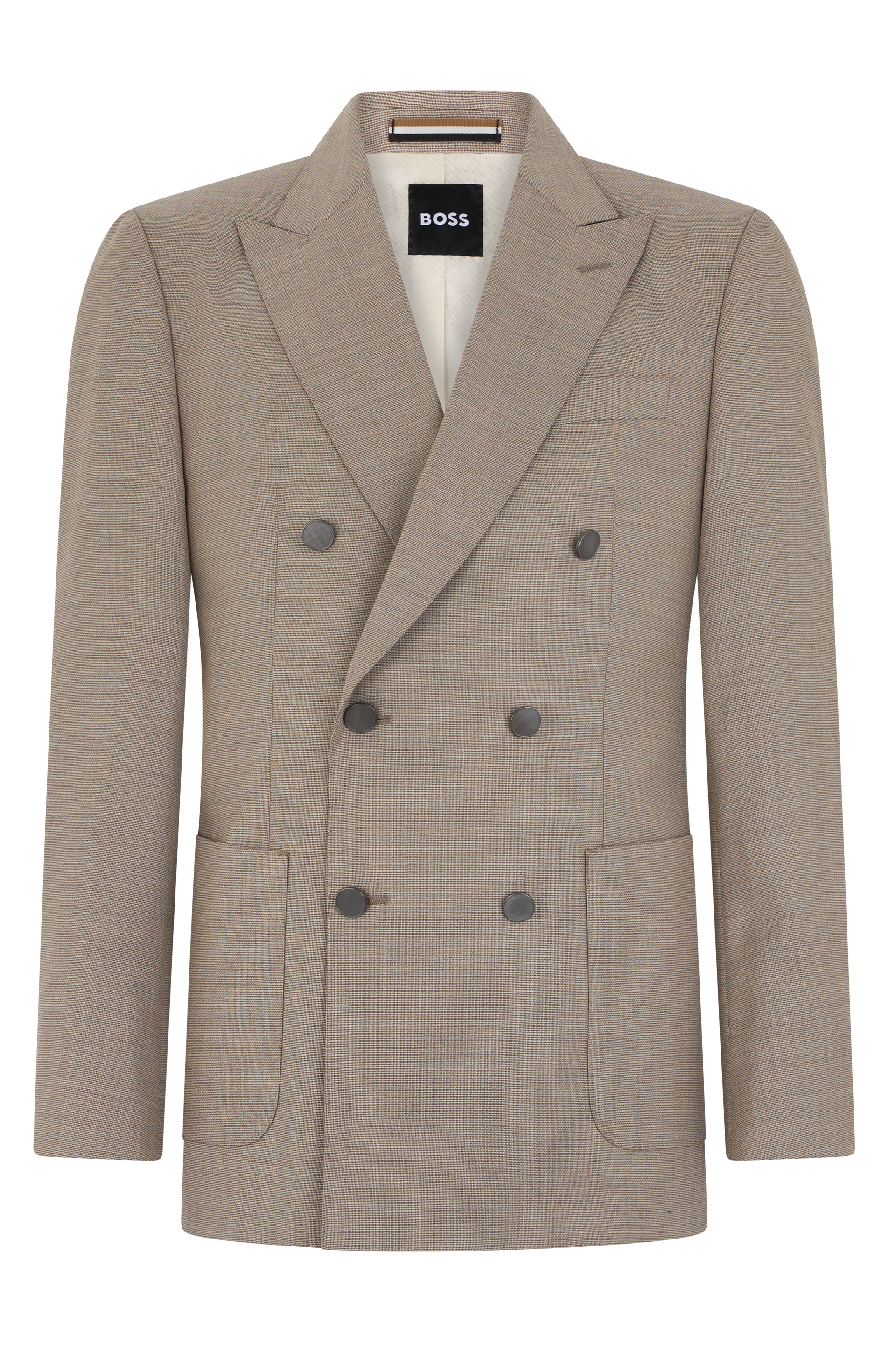 Double-breasted blazer in wool blend