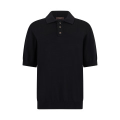 Cotton knit polo