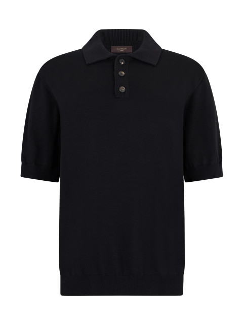 Cotton knit polo