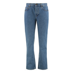 5-pocket straight-leg jeans