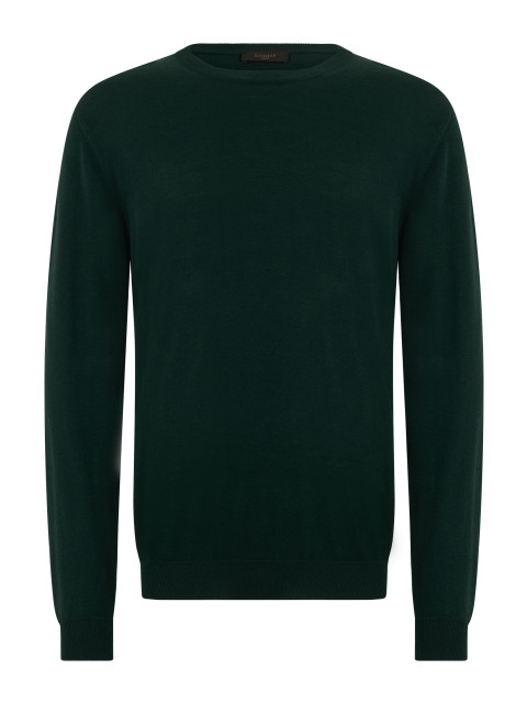 Crew neck sweater in cotton