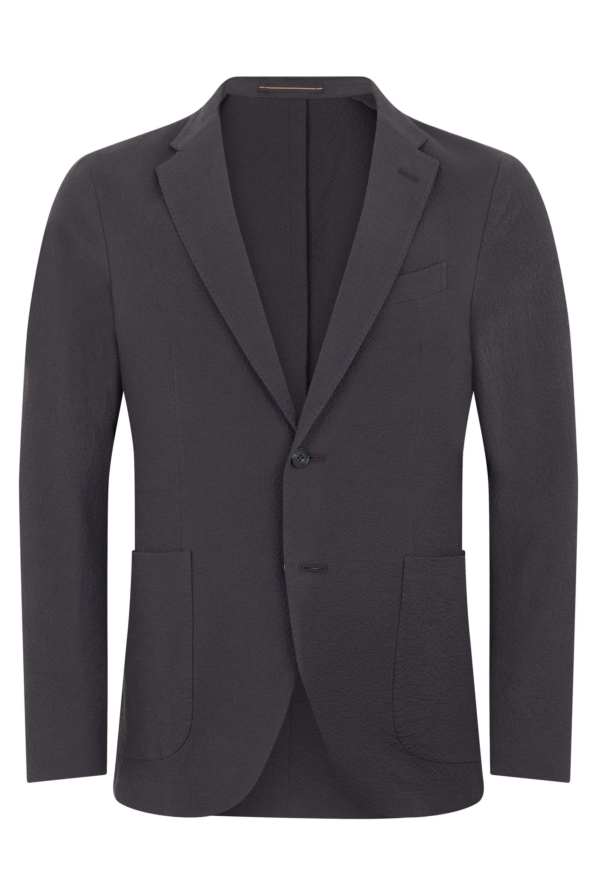 Single-breasted blazer in cotton