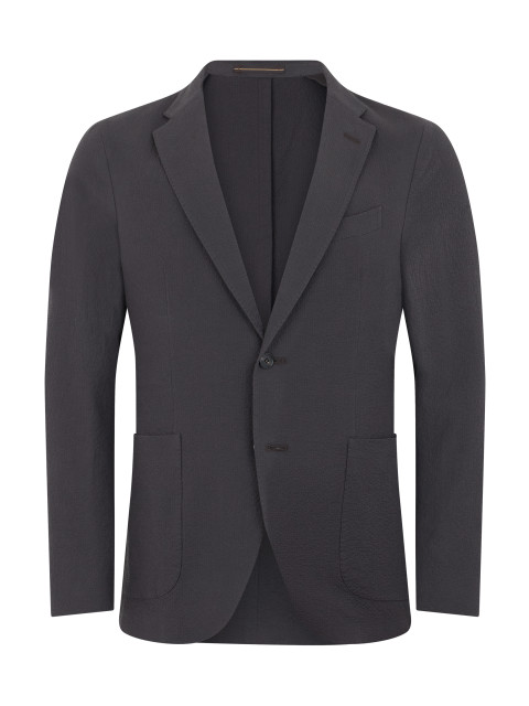 Single-breasted blazer in cotton