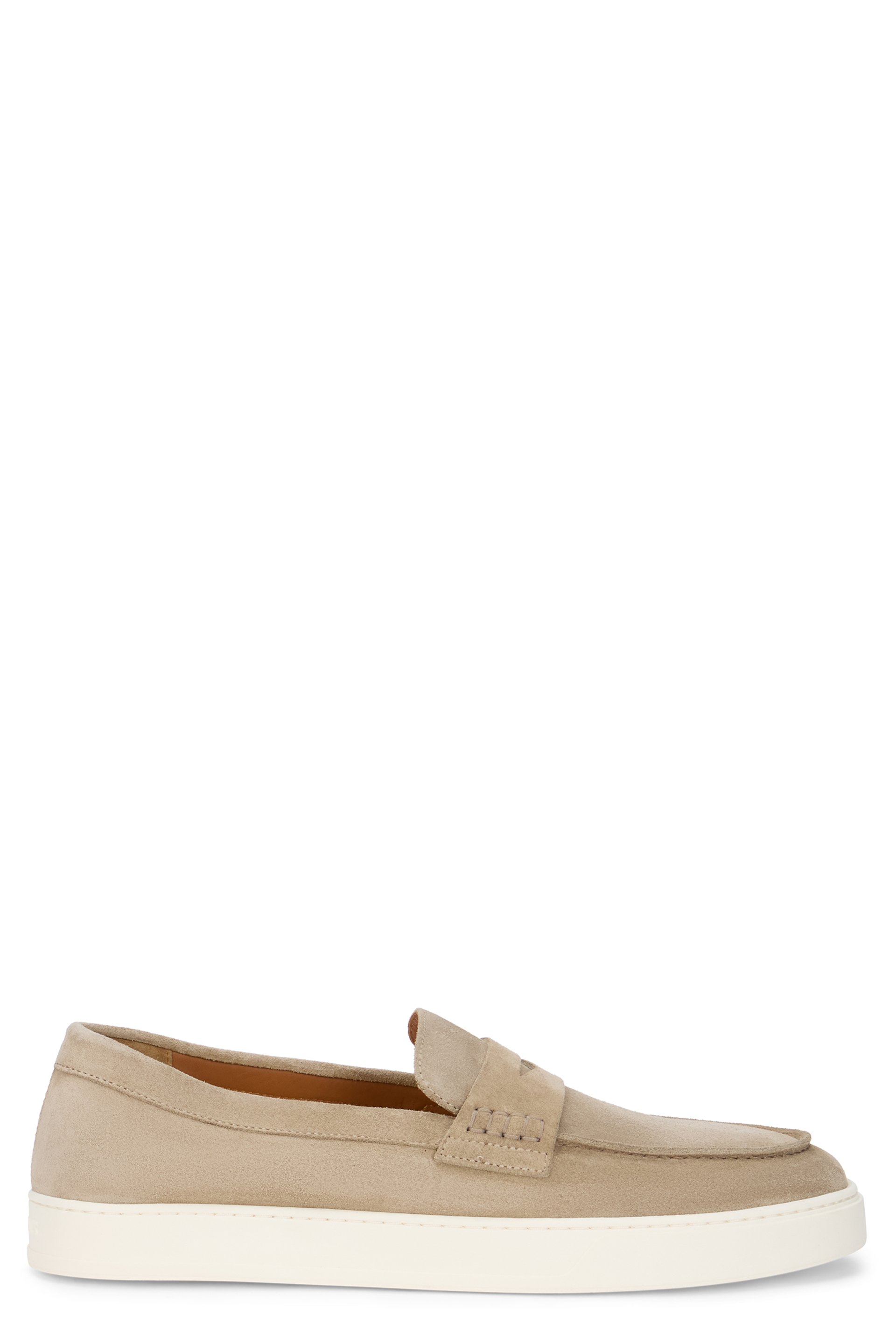Suede slip-on moccasins