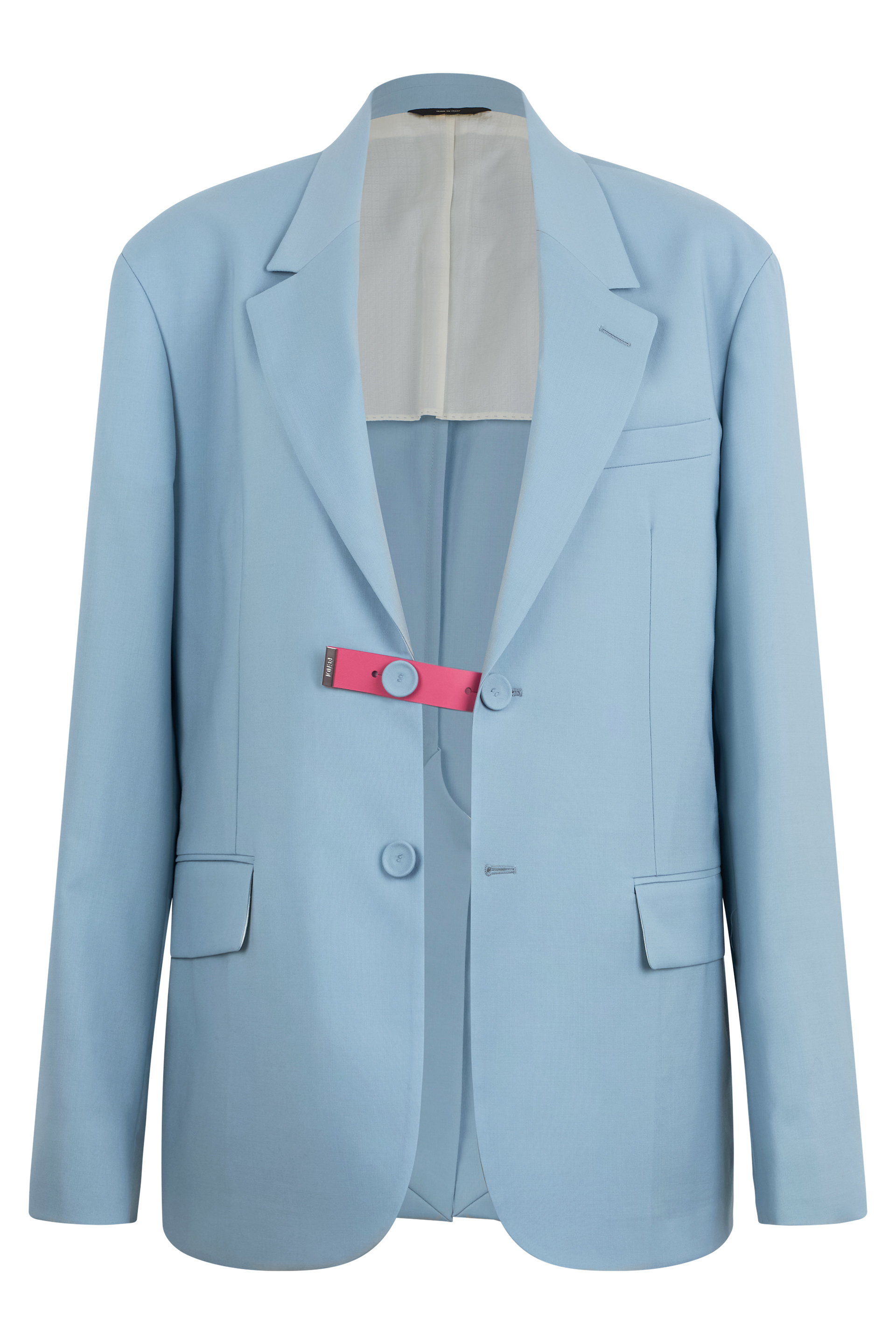 Single-breasted wool blazer