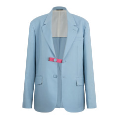 Single-breasted wool blazer