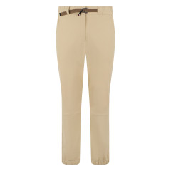 Straight pants with contrasting belt
